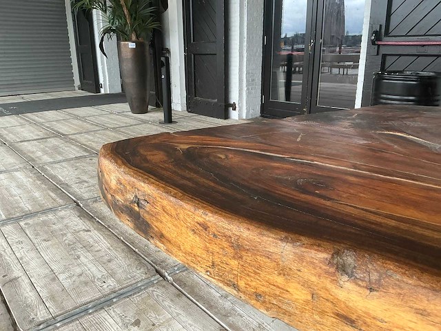 Boomstam tafel 420x200x81 cm - afbeelding 2 van  11