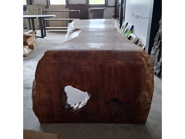 Boomstam tafel | l vorm, 2026 - afbeelding 2 van  8