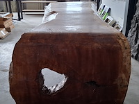 Boomstam tafel | l vorm, 2026 - afbeelding 2 van  8