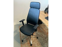 Boomstam tafel met bureaustoel - afbeelding 5 van  5