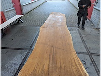 Boomstamtafel eiken 370x80cm - afbeelding 2 van  3