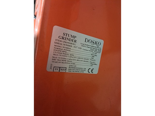 Boomstronkhakselaar - 13pk - benzine, dosko, 337-13h, 2017 - afbeelding 27 van  35