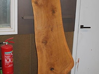 Boomtafelblad. afmeting circa 57 x 178 cm met dikte 25 mm. - afbeelding 2 van  3