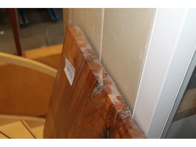 Boomtafelblad circa 50 x 105 cm met dikte 32 mm. - afbeelding 3 van  3