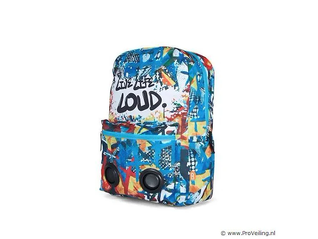 Boomzac rugtas met bluetooth, blauw - afbeelding 1 van  2