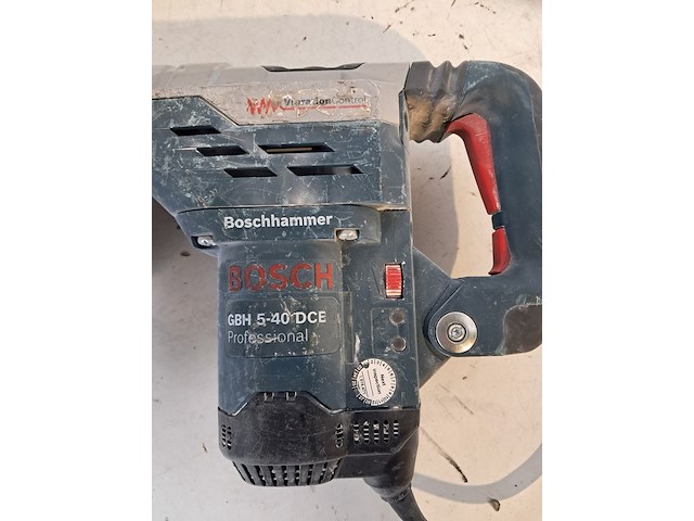 Boor-/breekhamer - 6kg - 230v - sds-max bosch, gbh 5-40 dce, bouwjaar 2010 - afbeelding 9 van  11