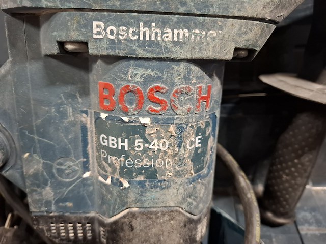 Boor-/breekhamer - 6kg - 230v - sds-max bosch, gbh 5-40 dce, bouwjaar 2012 - afbeelding 6 van  9