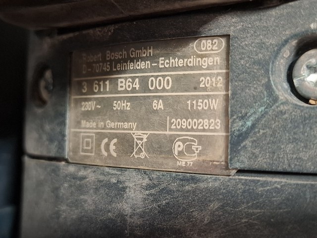 Boor-/breekhamer - 6kg - 230v - sds-max bosch, gbh 5-40 dce, bouwjaar 2012 - afbeelding 7 van  9