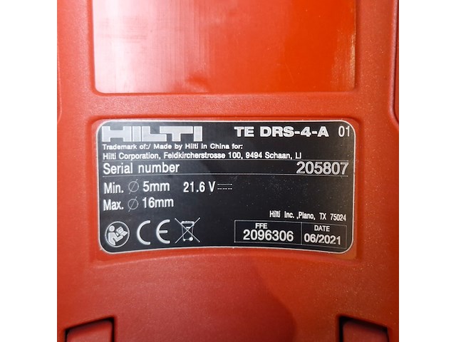 Boorhamer 18mm sds-plus accu hilti, hilti, te 4-a22, 2021 - afbeelding 4 van  14