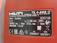 Boorhamer 18mm sds-plus accu hilti, hilti, te 4-a22, 2021 - afbeelding 12 van  14