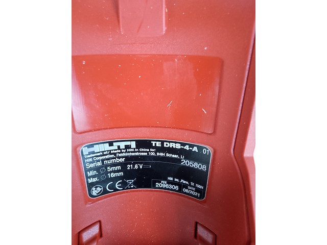 Boorhamer 18mm sds-plus accu hilti hilti, te 4-a22, bouwjaar 2021 - afbeelding 2 van  14