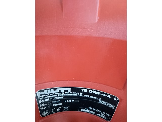 Boorhamer 18mm sds-plus, hilti, te 4-a22, 2021 - afbeelding 2 van  13