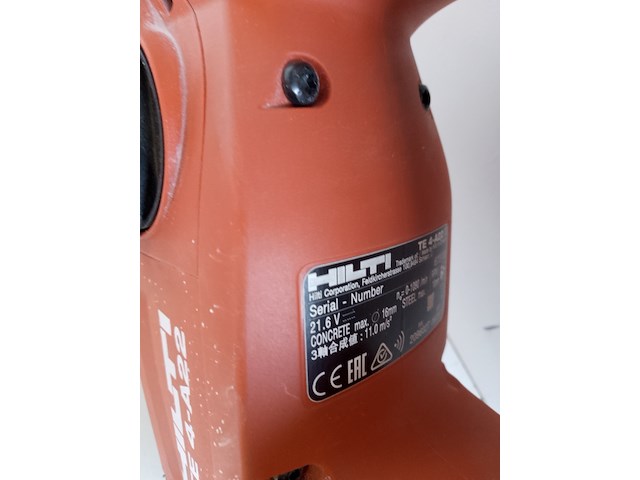 Boorhamer 18mm sds-plus, hilti, te 4-a22, 2021 - afbeelding 9 van  13