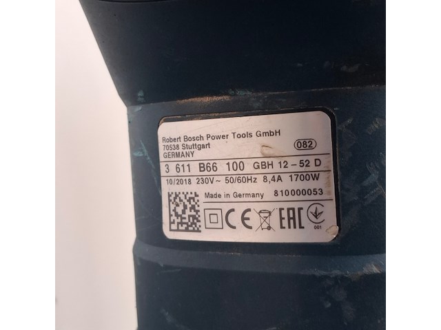 Boorhamer 52mm 230v sds-max ~, bosch, gbh 12-52 d, 2018 - afbeelding 7 van  8