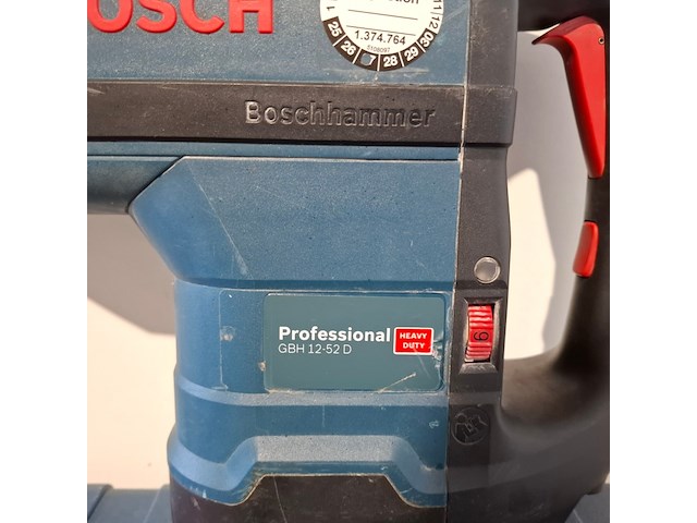 Boorhamer 52mm 230v sds-max ~, bosch, gbh 12-52 d, 2018 - afbeelding 3 van  7