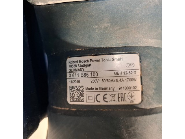 Boorhamer 52mm 230v sds-max ~, bosch, gbh 12-52 d, 2020 - afbeelding 6 van  7