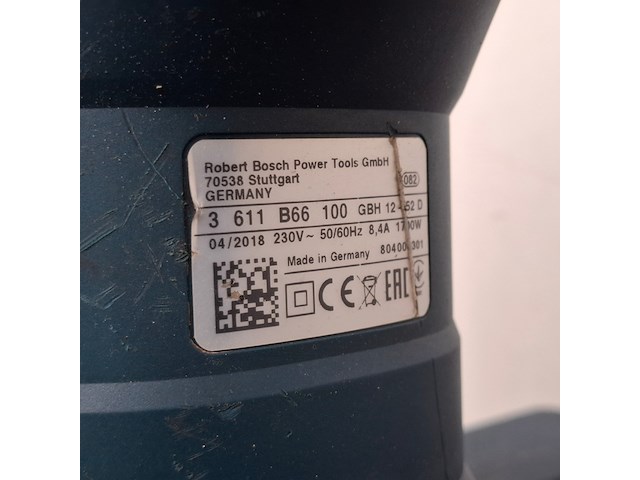 Boorhamer 52mm 230v sds-max ~ bosch, gbh 12-52 d, bouwjaar 2018 - afbeelding 8 van  9