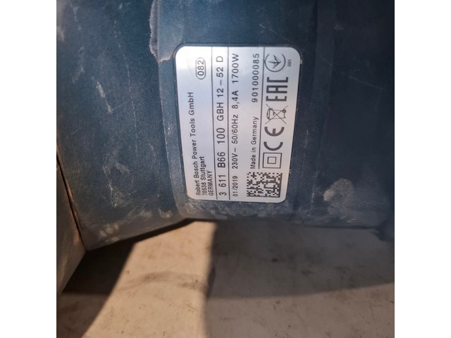 Boorhamer 52mm 230v sds-max ~ bosch, gbh 12-52 d, bouwjaar 2019 - afbeelding 3 van  5