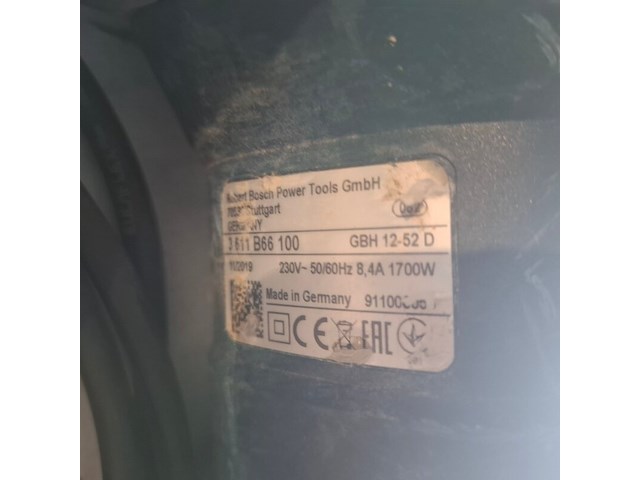 Boorhamer 52mm 230v sds-max ~ bosch, gbh 12-52 d, bouwjaar 2020 - afbeelding 4 van  5