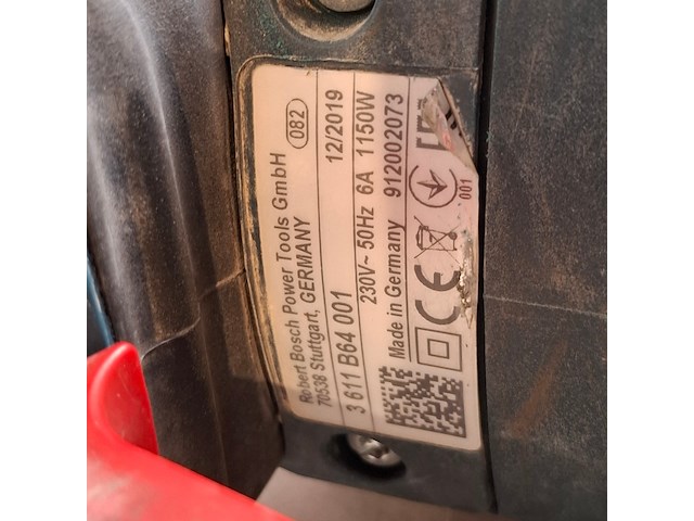 Boorhamer 6kg 230v sds-max ~ bosch, gbh 5-40 dce, bouwjaar 2020 - afbeelding 8 van  8