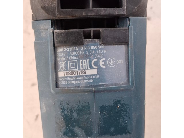 Boorhamer 710w 230v sds-plus met stofafzuiging, bosch, gbh 2-23 rea, 2015 - afbeelding 3 van  12