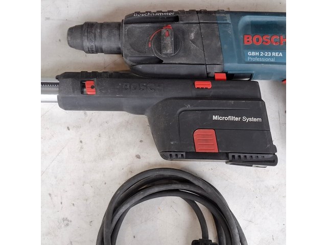 Boorhamer 710w 230v sds-plus met stofafzuiging, bosch, gbh 2-23 rea, 2015 - afbeelding 10 van  12