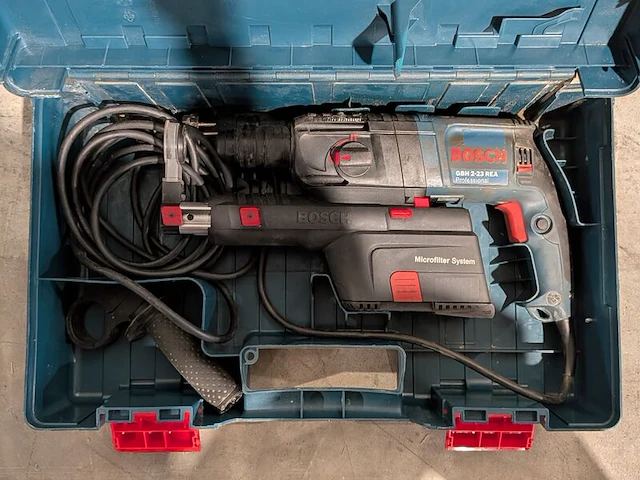 Boorhamer 710w 230v sds-plus met stofafzuiging, bosch, gbh 2-23 rea, 2020 - afbeelding 2 van  7