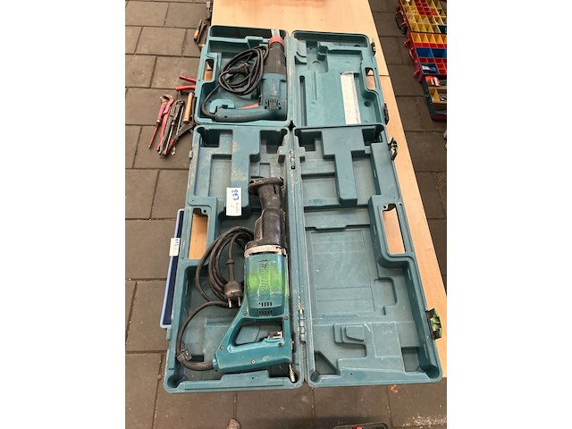 Boorhamer en reciprozaag in koffer, makita - afbeelding 1 van  8