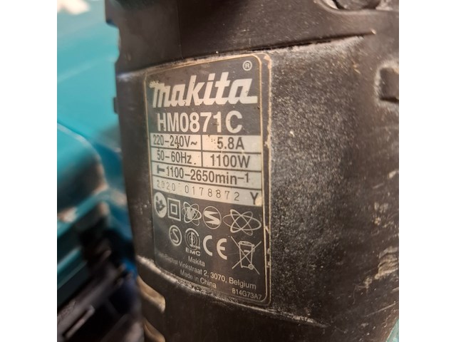 Boorhamer makita, hm0871c, bouwjaar 2020 - afbeelding 3 van  5