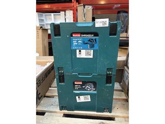 Boormachine, 1x circkelzaag, makita - afbeelding 1 van  4