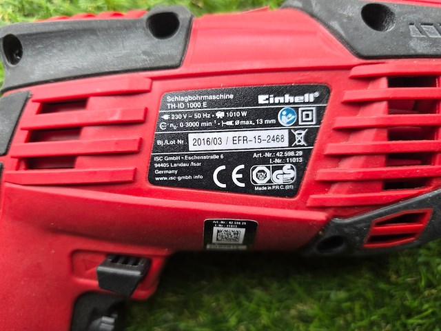 Boormachine 220v einhell, th-id 1000 e - afbeelding 4 van  7