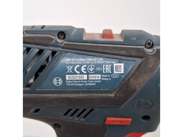 Boormachine accu 18v, bosch, gsb 18-2 li plus, 2019 - afbeelding 8 van  11