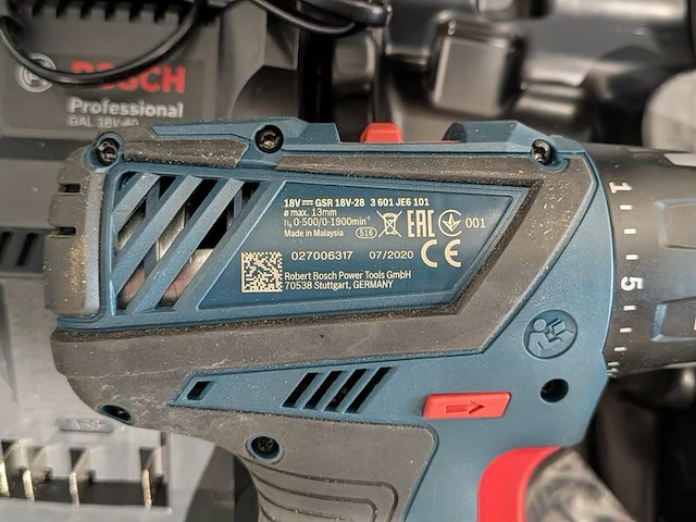 Boormachine accu 18v bosch, gsr 18v-28, bouwjaar 2020 - afbeelding 6 van  7