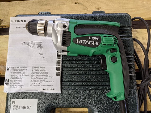 Boormachine hitachi, d10vf - afbeelding 2 van  5
