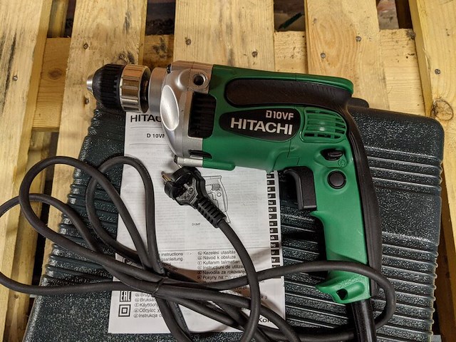 Boormachine hitachi, d10vf - afbeelding 2 van  5