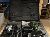 Boormachine in koffer met 2x accu en 1x lader hitachi - afbeelding 1 van  5