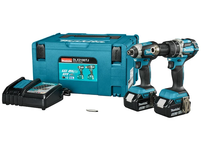 Boormachine + slagschroevendraaier makita, makita dlx2180tj - afbeelding 1 van  1