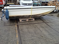 Boot met 9pk buitenboordmotor, terhi, 400, wit - afbeelding 1 van  9