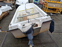 Boot met 9pk buitenboordmotor, terhi, 400, wit - afbeelding 2 van  9
