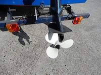 Boot met motor, trailer en diverse benodigdheden, blauw - afbeelding 13 van  15