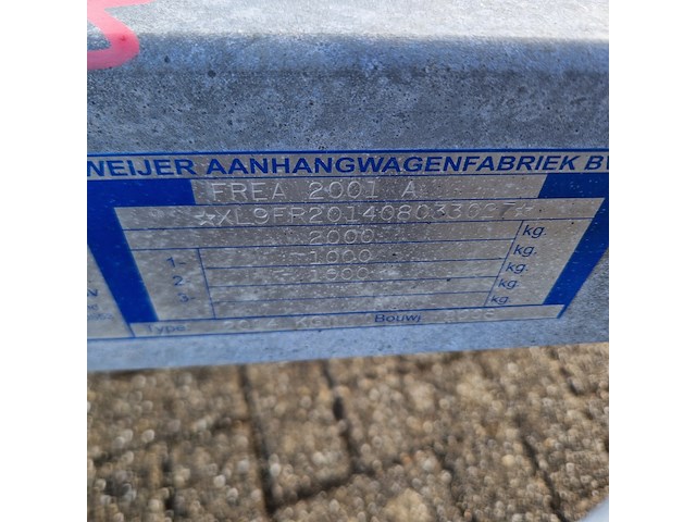 Boottrailer/kanteltrailer, freewheel, 2014 kgt, 2008 - afbeelding 15 van  24