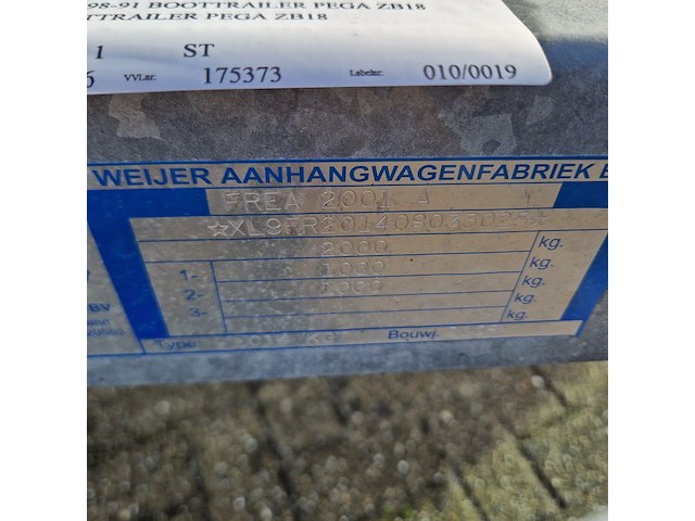 Boottrailer/kanteltrailer, freewheel, 2014 kgt, 2008 - afbeelding 26 van  33