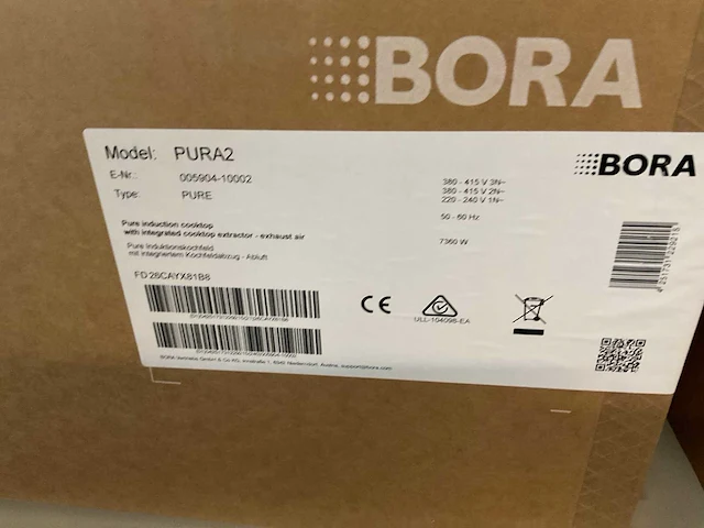Bora - pura 2 - 4-zone inductie kookplaat met kookveldafzuiging - afbeelding 3 van  3