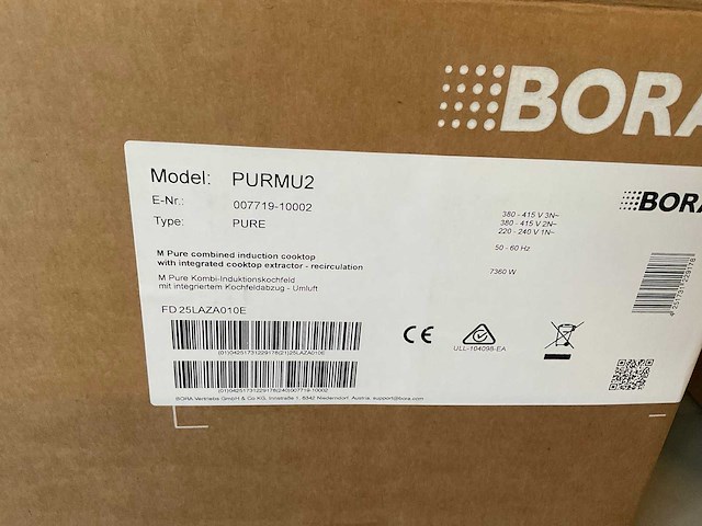 Bora purmu 2 inductie kookplaat met kookveldafzuiging - afbeelding 4 van  5