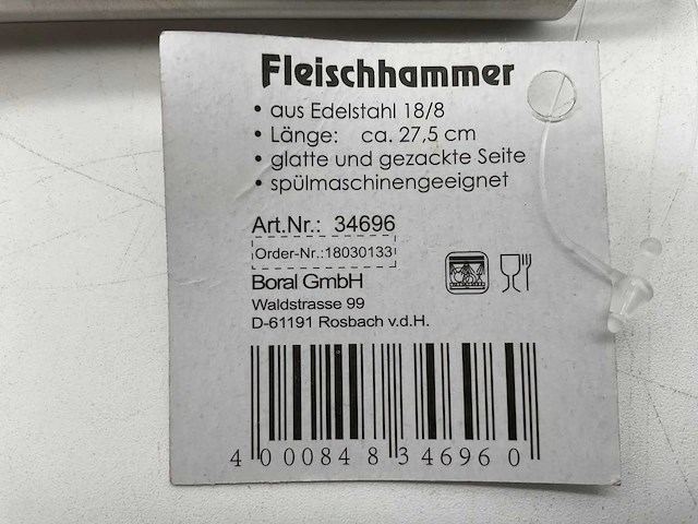 Boral rvs vleeshamer (80x) - afbeelding 2 van  5