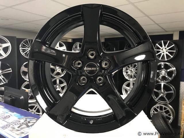 Borbet f aluminium velgenset - 5x112 6.5j et38 - afbeelding 1 van  1