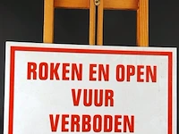 Bord roken en open vuur verboden kunststof - afbeelding 2 van  4