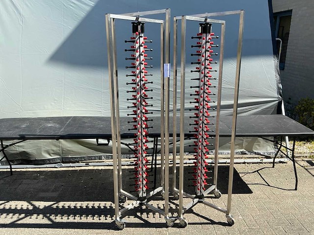 Bordenrek trolley (2x) - afbeelding 1 van  5