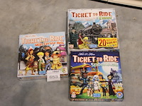 Bordspellen days of wonder ticket to ride w.o. spookstad, mijn eerste reis en europa, totaal 3 stuks.