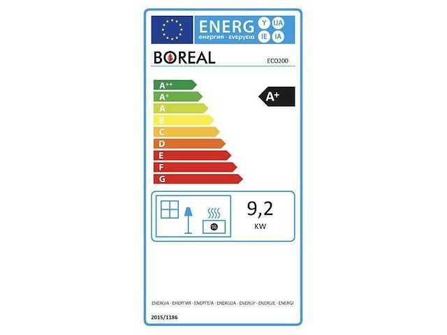 Boreal - eco 200 - houtkachel - vrijstaand - afbeelding 3 van  5